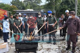 Pangdam Tanjungpura Bersama Orjen TNI Musnahkan Barang Bukti Sabu 21,028 Kg di Otmil II-06 Pontianak