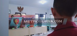 Bhabinkamtibmas Desa Padabeunghar Polsek Pasawahan Hadiri Forum Pengurangan Resiko Bencana yang Dilaksanakan BPBD