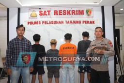 TIM Gabungan Polres Tanjung Perak Amankan 6 Remaja Kelompok Gangster Team Error Surabaya (TES).