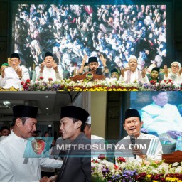 Ribuan Masyarakat Lamongan Ngaji Bareng Bersama Gus Iqdam Di Alun Alun Lamongan