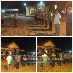 Kapolsek Laren Pimpin Apel Siaga Dalam Rangka Malam 1 Muharram 1446 H