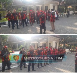 MPC Pemuda Pancasila Lamongan Melaksanakan Pengamanan Pengajian 1 Muharam 1446 Hijjriyah