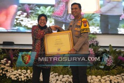 Polresta Sidoarjo Raih Penghargaan Kemensos RI