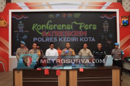 Satreskrim Polres Kediri Tangkap Tiga Tersangka Diduga Lakukan Pengeroyokan Pasutri Usai Viral Di Medsos