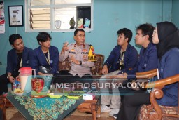 Kelompok KKN Mahasiswa IPB Apresiasi Polres Batu Atas Program Jumat Curhat Door to door