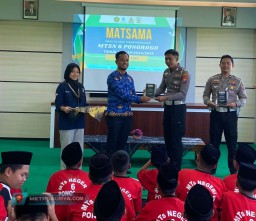 Program Mahameru Lantas, Polres Ponorogo Edukasi Pelajar Tertib Berlalulintas