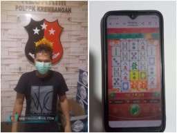 Polsek Krembangan Mengamankan Pelaku Judi Online Saat Menunggu Keberangkatan Kapal.