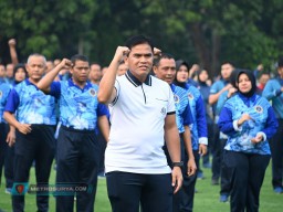 Tingkatkan Kebugaran dan Kesehatan Tubuh, KASAL Ajak Prajurit MABESAL Laksanakan Olahraga Bersama