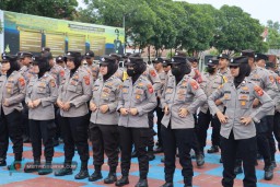 Tingkatkan Kemampuan, Polres Majalengka Gelar Latihan Penanganan Kontinjensi Pilkada 2024