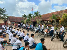 Polres Tulungagung Amankan Puluhan Motor Milik Pelajar yang Diduga Akan Tawuran