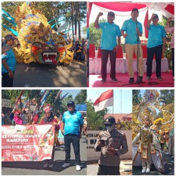 Karnaval Tingkat Paud, Tk,& SD Se Kecamatan Mantup Untuk Menyambut (HUT) Kemerdekaan Yang Ke 79