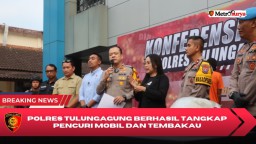 Polres Tulungagung Berhasil Tangkap Pencuri Mobil dan Tembakau