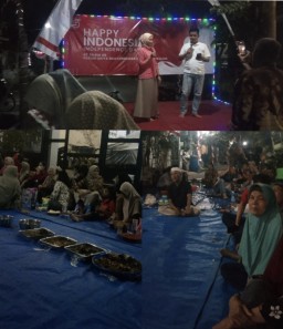 Peringati HUT Kemerdekaan ke 79 RI, Warga RT.30 Griya Bhyangkara Gelar Malam Tirakatan