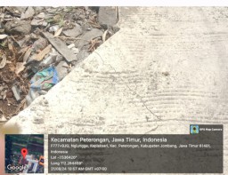Belum Setahun Rabat Beton Desa Keplaksari Retak Parah