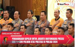 Penghargaan Kapolri untuk Jakarta Bhayangkara Presisi dan Popsivo Polwan atas prestasi di Proliga 2024