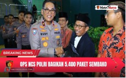 Bagikan Ribuan Paket Sembako, Ops NCS Polri Bawa Pesan Pilkada Damai di Jawa Timur