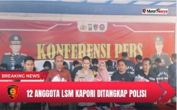 Peras Pengusaha Tambang di Tuban Rp 200 Juta, 12 Anggota LSM KPORI Nangis Diringkus Polisi