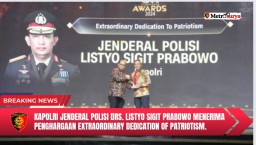 Kapolri Raih Penghargaan Extraordinary Dedication of Patriotism