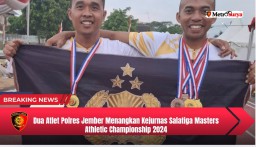 Dua Atlet Polres Jember Menangkan Kejurnas Salatiga Masters Athletic Championship 2024