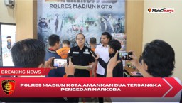 Polres Madiun Kota Amankan Dua Tersangka Pengedar Narkoba