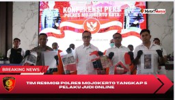Tim Resmob Polres Mojokerto Tangkap 5 Pelaku Judol Penjual Chip Lewat Facebook