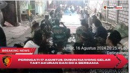 Peringati Malam 17 Agustus HUT RI ke 79, Dusun Nawong Desa Datinawong Gelar Tasyakuran dan Do'a Bersama