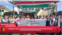 Sambut Hari Jadi Polwan RI ke-76, Polwan Polda Bali Laksanakan Bakti Religi