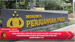 Begini Rekayasa Lalu Lintas Saat Upacara Hari Juang Polri di Surabaya