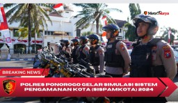 Simulasi Sispamkota Polres Ponorogo Peragakan Kerusuhan hingga Penculikan Saat Pilkada 2024