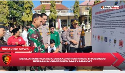 Deklarasi Pilkada Damai, Forkopimda Situbondo bersama Komponen Masyarakat Bersatu Jaga Persatuan
