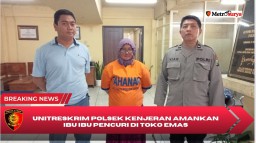 Polsek Kenjeran Amankan Emak-Emak Ngutil Perhiasan Di Toko Emas.