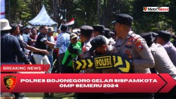 Operasi Mantap Praja Semeru 2024 Dimulai, Polres Bojonegoro Gelar Sispamkota
