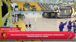 HCB Pecatan Ketua PWI Pusat Hadir, Puluhan PWI Provinsi Boikot Opening Ceremony Porwanas XIV 2024