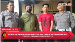 Residivis pengedar narkotika di tangkap unitreskrim polsek Kenjeran