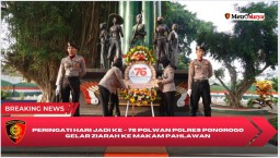 Peringati Hari Jadi ke – 76 Polwan Polres Ponorogo Gelar Ziarah ke Makam Pahlawan
