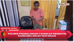 Polres Probolinggo Tangkap Residivis Narkoba Miliki 15,01 Gram