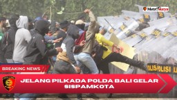Melatih Kesiapan Anggota Menjelang Pilkada Polda Bali Gelar Sispamkota