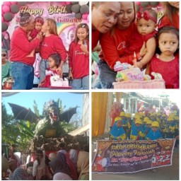 Momen Indah di Hari Ulang Tahun Putri Aris Gunawan dan Siti Ropi'ah