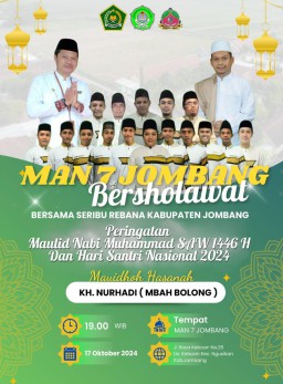 MAN 7 Jombang Bersholawat Bersama KH Nurhadi (mbah bolong)
