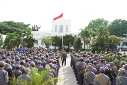 Siap Amankan Pilkada Serentak 2024, Kapolres Cirebon Kota Hadiri Apel Gelar Pasukan Linmas