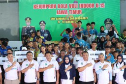 PBVSI Jatim Buru Bibit Unggul, Forkopimda Sidoarjo Resmi Buka Kejurprov Voli U-15 di GOR Delta