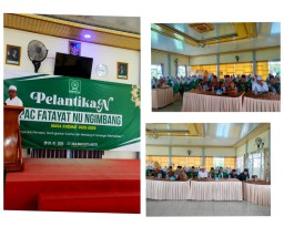 Kapolsek Ngimbang Menghadiri Giat Pelantikan PAC Fatayat NU Ngimbang Masa Khidmat 2025 - 2029