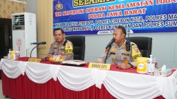 Biro Ops Polda Jabar Gelar Supervisi Operasi Keselamatan Lodaya 2025 di Polres Cirebon Kota.
