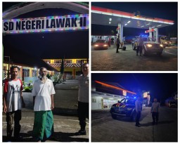 Polsek Ngimbang Gelar Patroli Blue Light untuk Cegah 4-C dan Tangkal Kejahatan