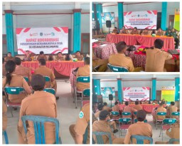 RAPAT KOORDINASI FORKOPINCAM BERSAMA KEPALA DESA SE-KECAMATAN NGIMBANG DI BALAI DESA LAWAK KEC. NGIMBANG