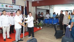 Peringati HPN 2025, Kapolres Cirebon Kota Hadiri Pelantikan Pengurus PWI Kota Cirebon