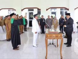 Kepala Desa Antar Waktu Desa Wangkalkepuh Resmi Dilantik Bupati Jombang