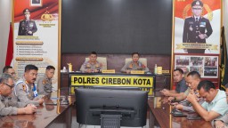 Polres Cirebon Kota Ikuti Vicon Pembukaan Latpraops Ketupat Lodaya 2025