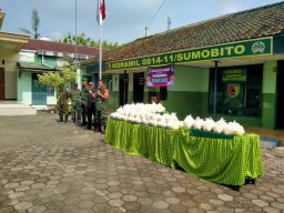 Kolaborasi Koramil 0814/11 bersama SPBU 54.614.29 Berbagi di Bulan Ramadhan