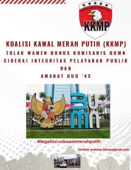KKMP Tolak Wamen Bonus Komisaris, Ciderai Integritas Pelayanan Publik dan Amanat UUD '45